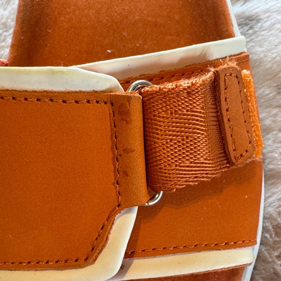 Y2K Easy Spirit Women's Orange Slide Sandals - Picture 2 of 6